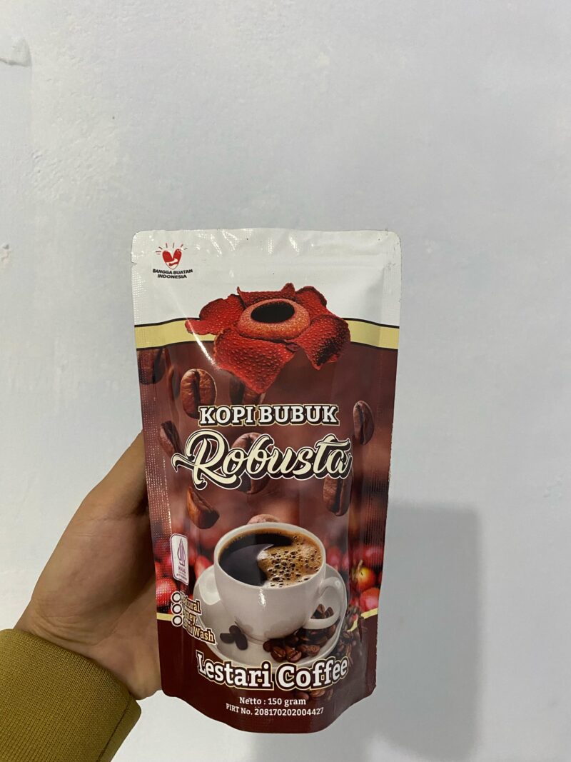 Usaha UMKM Kopi Lestari memproduksi 1,4 ton bubuk kopi yang kemudian didistribusikan ke berbagai wilayah di Indonesia.
