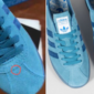 Cutting sepatu ori biasanya sangat rapi tidak ada 