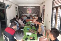 Panwascam dan PKD se Karang Tinggi menggelar rapat evaluasi pelaksanaan pengawasan Coklit