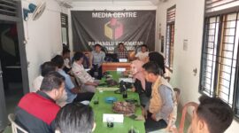 Panwascam dan PKD se Karang Tinggi menggelar rapat evaluasi pelaksanaan pengawasan Coklit