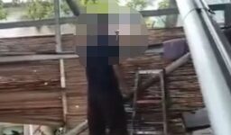Seorang pria tewas tergantung dengan seutas tali menjerat lehernya