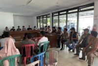 Suasana sidang pleno hasil verfak kesatu dukungan bakal pasangan calon gubernur-wakil gubernur, Dempo-Bang Ken