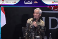 Investor, Lo Kheng Hong saat berbagi pengalaman dan ilmu investasi di pasar modal saat seminar utama CMSE 2024