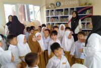 Siswa TK saat berkunjung ke Perpusda Kepahiang.