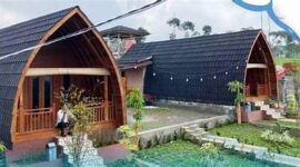 Salah satu penginapan di area kebun teh yang saat ini menjadi primadona di Kepahiang.