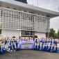 Para peserta outing class berfoto bersama di Bank Indonesia (BI) Provinsi Bengkulu