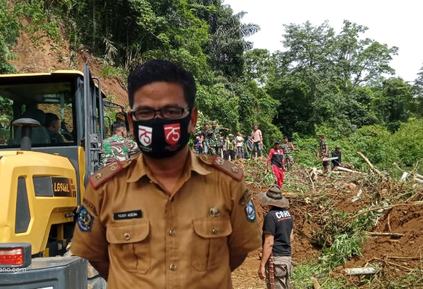 Dinas PUPR Kepahiang mensiagakan alat berat pada titik rawan bencana