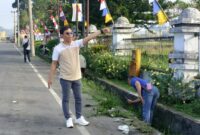 Plt Sekwan Kepahiang saat memimpin kegiatan Jum'at bersih