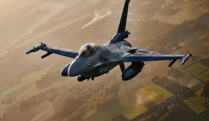 F-16 Rumania menembak jatuh drone dalam pencegatan wilayah udara NATO yang pertama