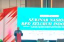 Direktur Bank Bengkulu, Iswahyudi saat menyampaikan sambutan saat pembukaan Seminar. (Andreas/Warta Aspirasi)